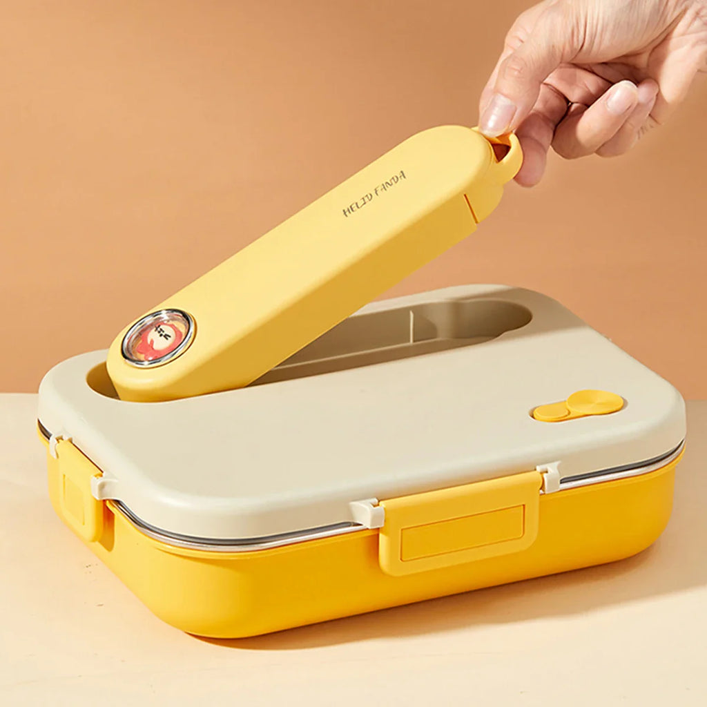 WORTHBUY Eco-Friendly Stainless Steel Bento Box - Microwave Safe