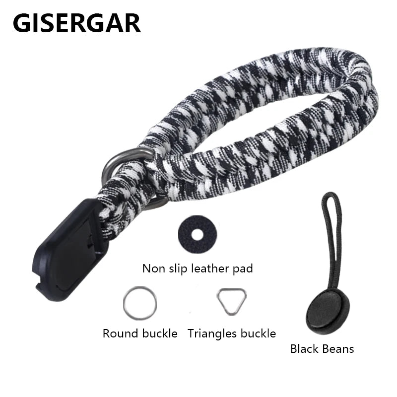 Adjustable Hand-Braided Camera Wrist Strap for Nikon, Canon, Sony