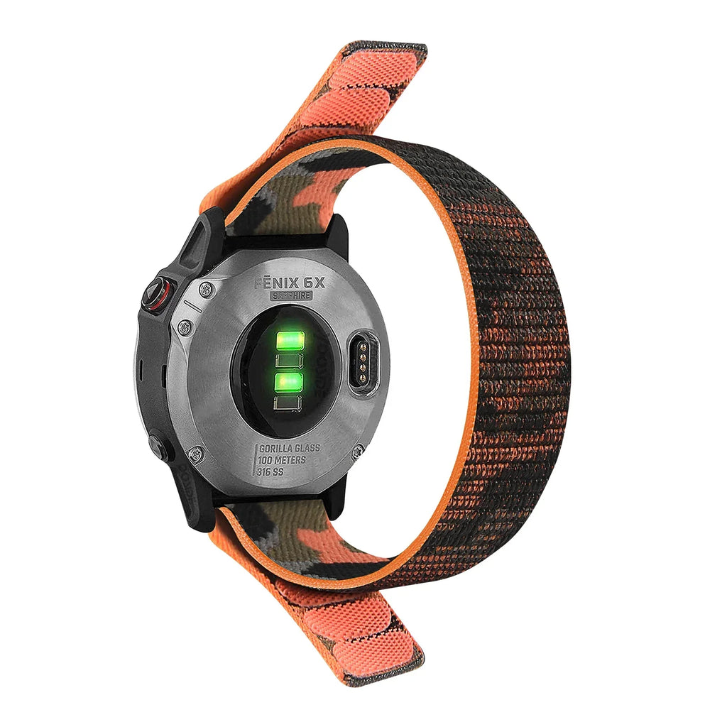 Durable Nylon Watch Band for Garmin Fenix & Epix 22/26mm