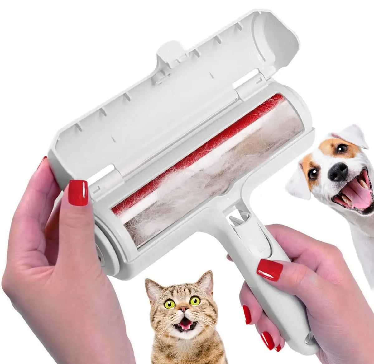 Effortless Pet Hair Remover Roller - Self-Cleaning & Reusable Tool