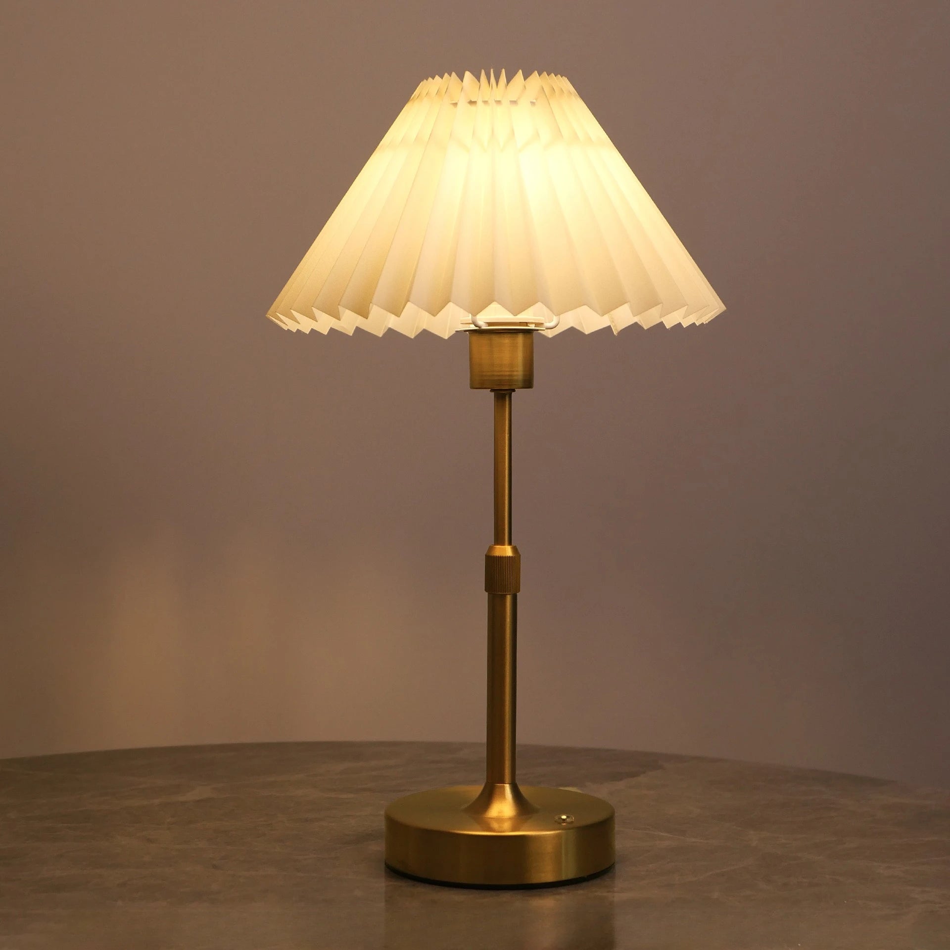Rechargeable Touch Fabric Desk Lamp - E12 Bulb, 2700K, Modern Decor