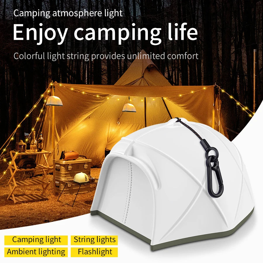 GGBEE Rechargeable LED Camping Light - 10M Colorful String Lantern