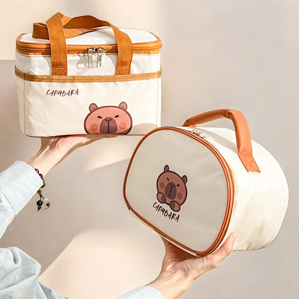 Capybara Thermal Insulated Lunch Bag - Kids & Students
