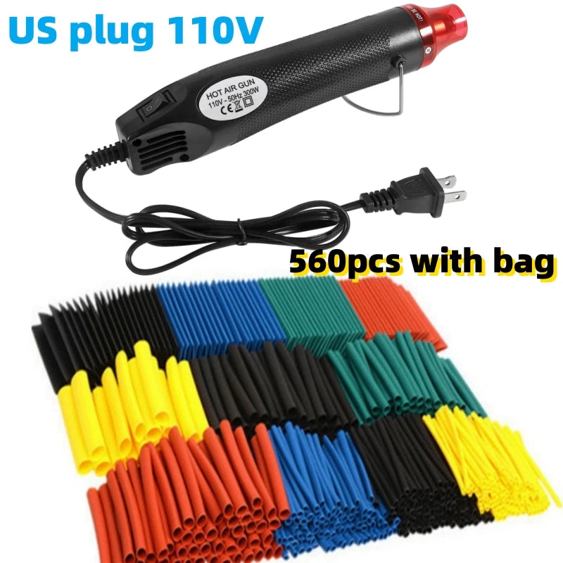 AOKIN 127/164/328/560Pcs Heat Shrink Tubing Kit with Hot Air Gun