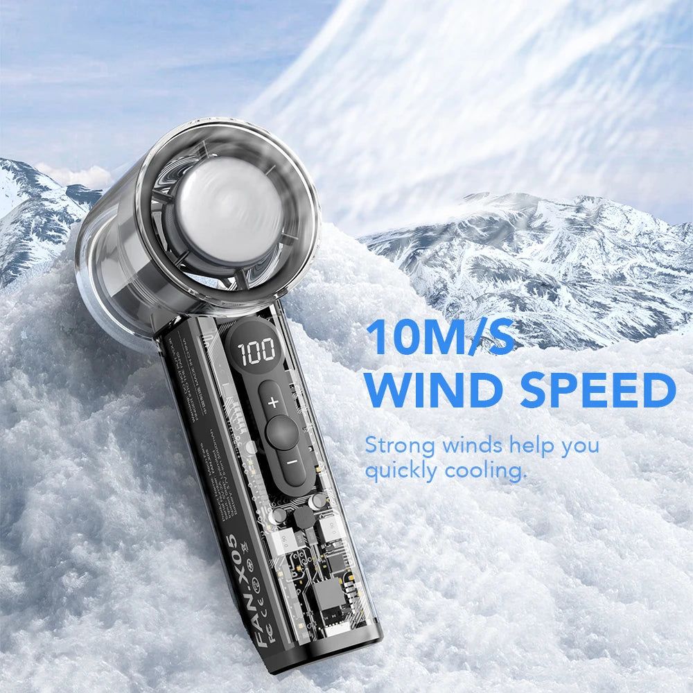 2025 AI Portable Mini Fan - Powerful Turbo Cooling Technology