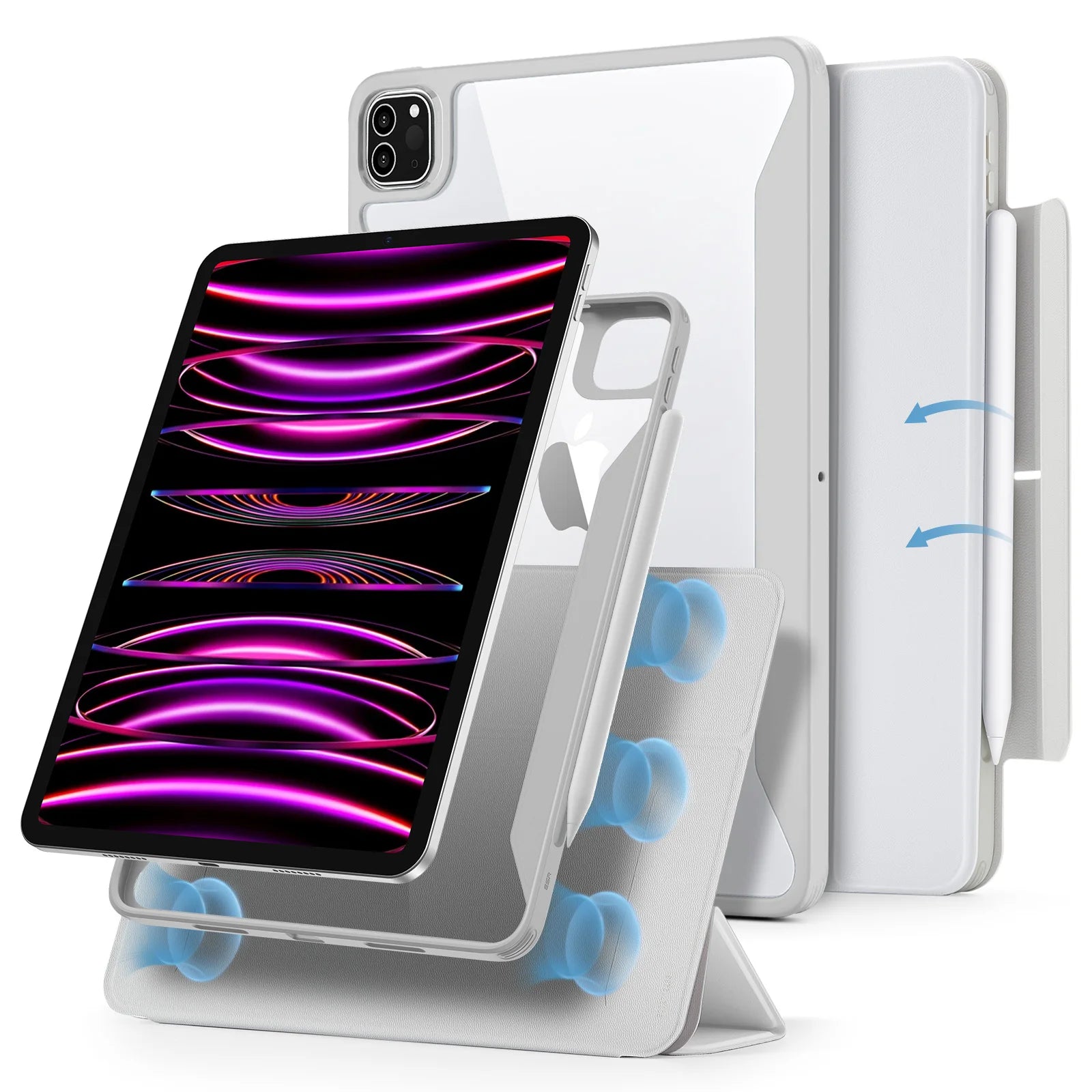 ESR Magnetic iPad Pro Case - Adjustable Stand & Total Protection