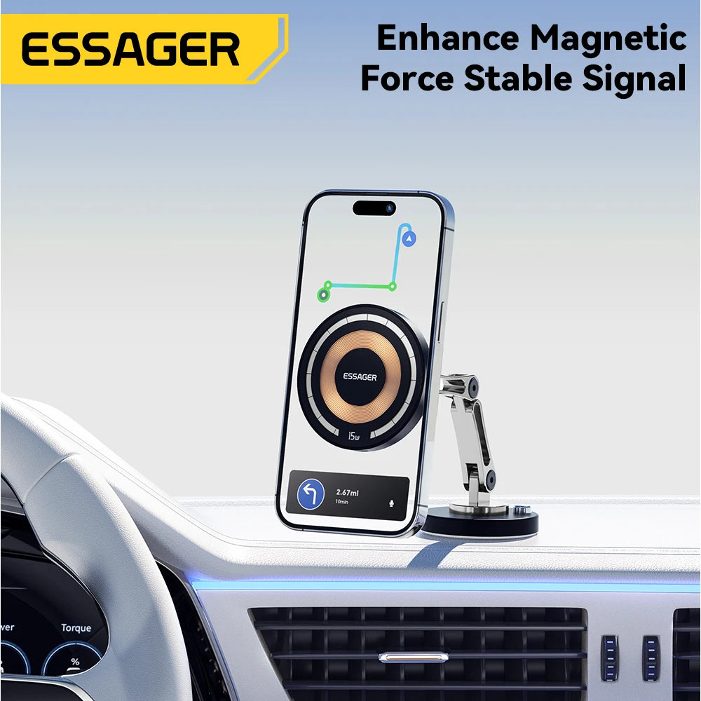 Essager 15W Magnetic Wireless Charger & Car Phone Mount