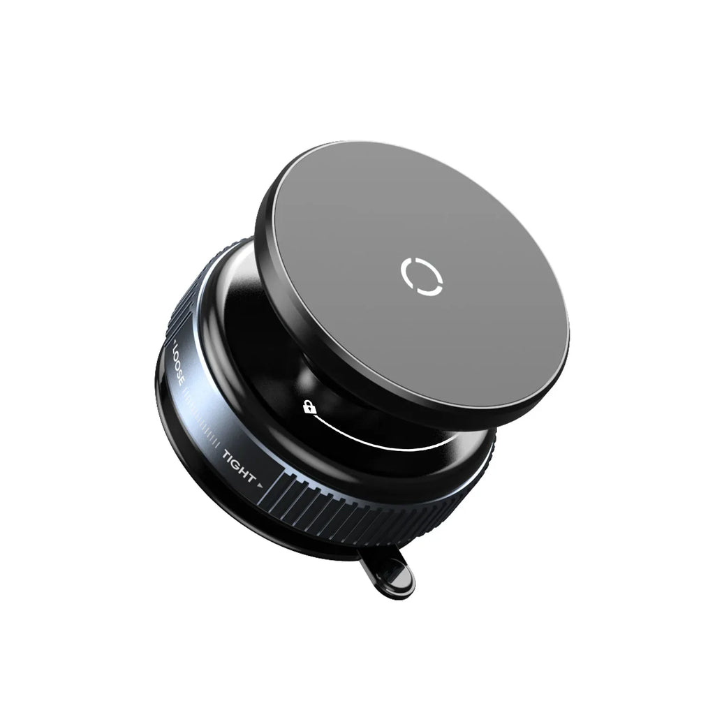 Magnetic Vacuum Phone Stand | 360° Rotatable Car Mount for Smartphones
