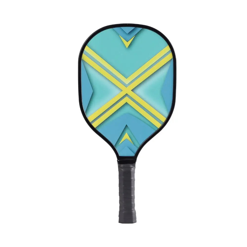 Colorful Wooden Pickleball Paddle - Lightweight, Non-Slip Design
