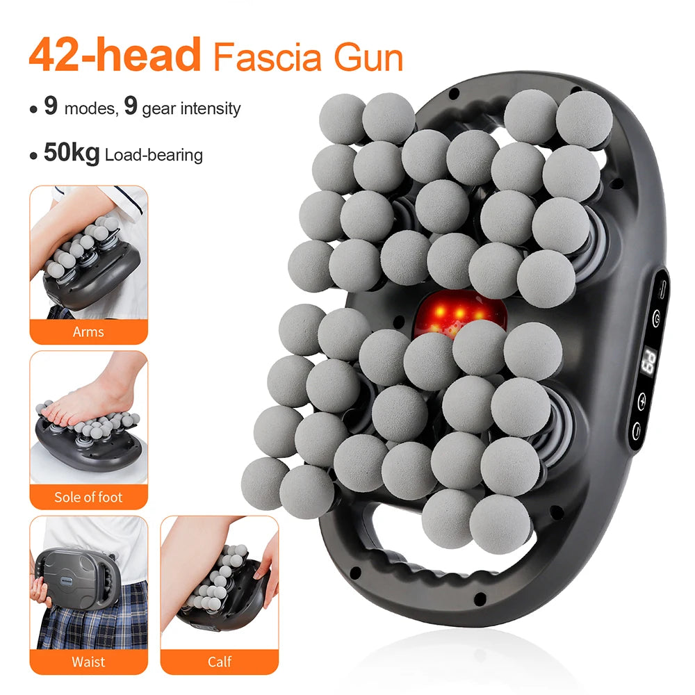 Advanced Vibration Therapy Massager with 42 Heads for Full-Body Relief