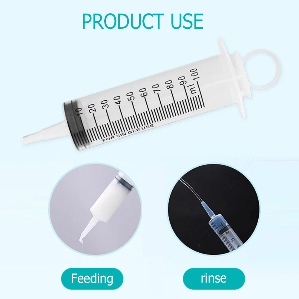 Reusable Plastic Syringes for Liquid Measurement | 20/60/100/150ml
