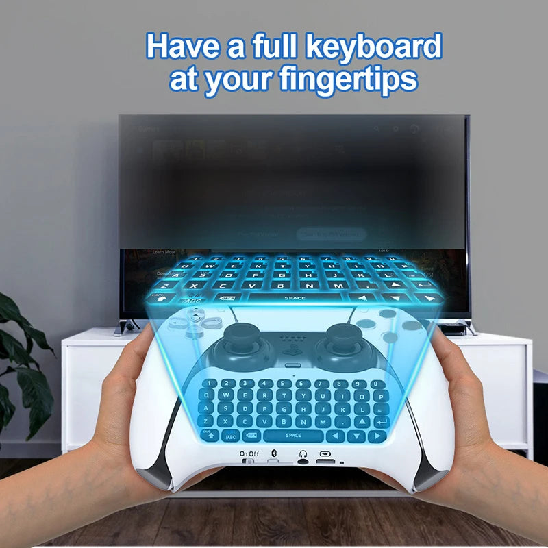 JOMAA Wireless PS5 Controller Keyboard with Speaker & Voice Chat