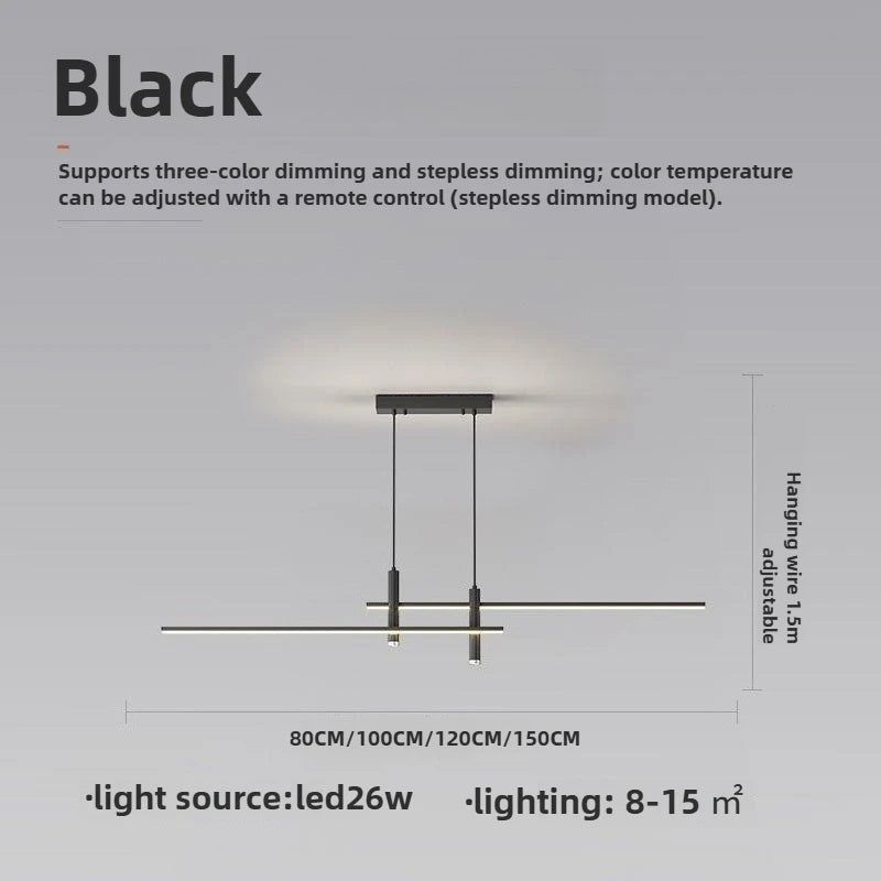 Nordic Modern LED Pendant Light with Remote Control for Dining & Kitchen