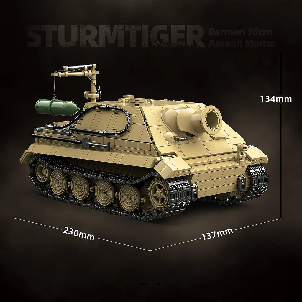 MOULD KING Sturmtiger Tank Building Blocks Model - Engaging Assembly Toy