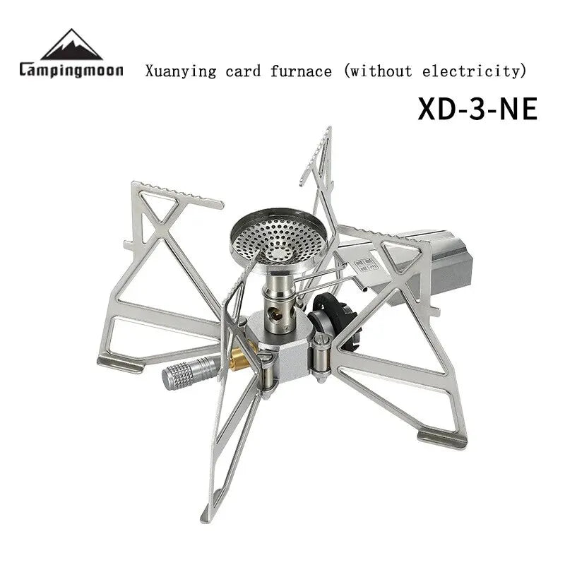CAMPINGMOON XD-3-NE Windproof Portable Gas Stove for Outdoor Adventures