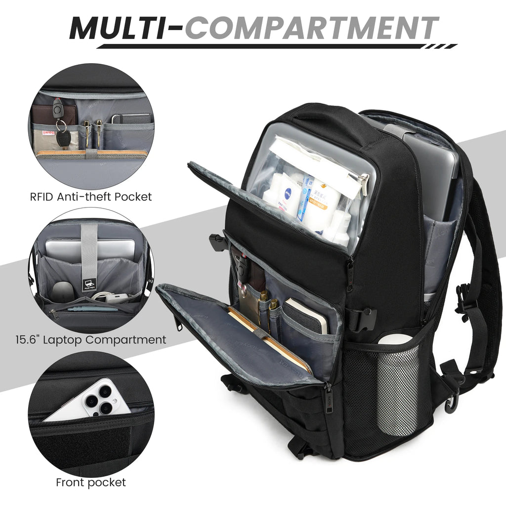 Insulated Travel Backpack Cooler with Laptop Compartment - Large Capacity