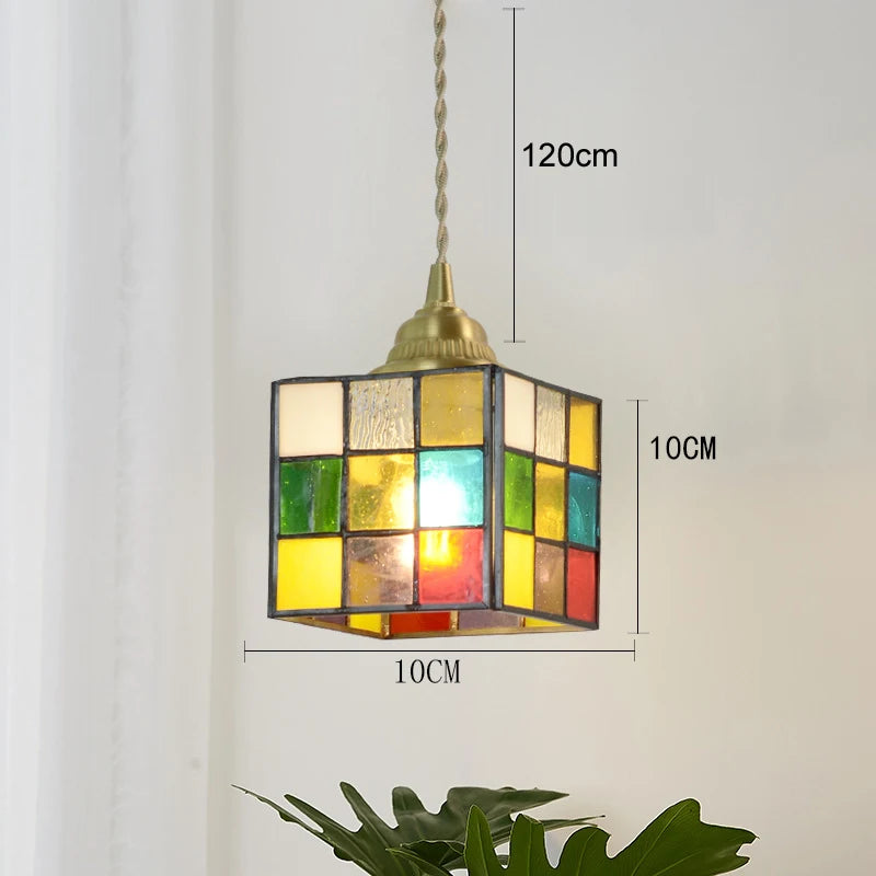 Retro Copper Pendant Light - Art Deco Ceiling Fixture for Home & Café