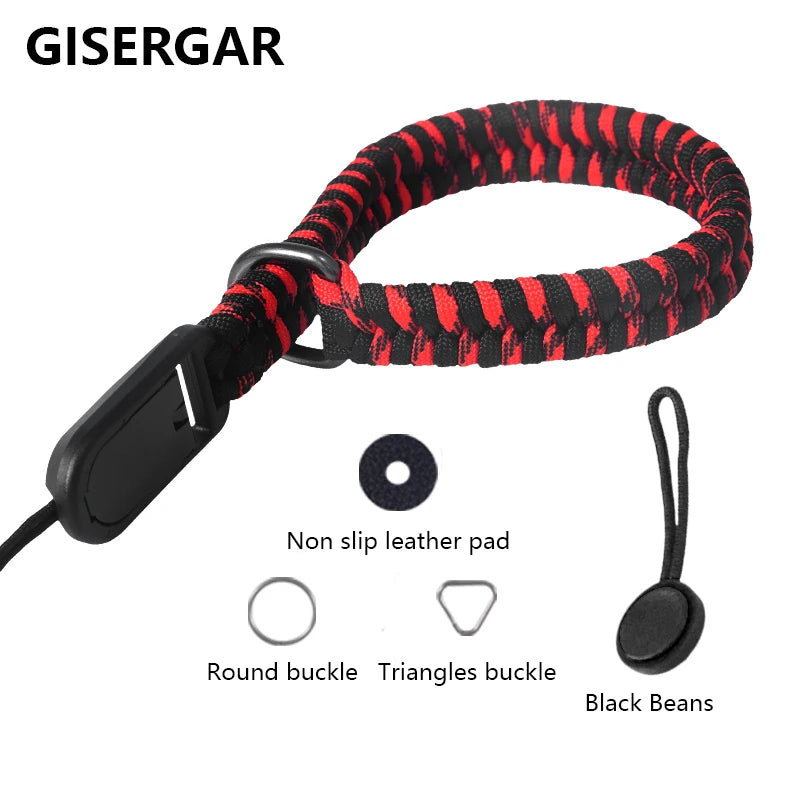 Adjustable Hand-Braided Camera Wrist Strap for Nikon, Canon, Sony