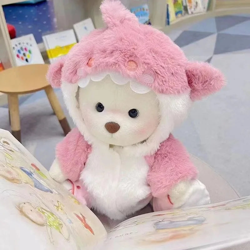 30cm Plush Teddy Bear - Handmade Kawaii Doll for Creative Dress Up