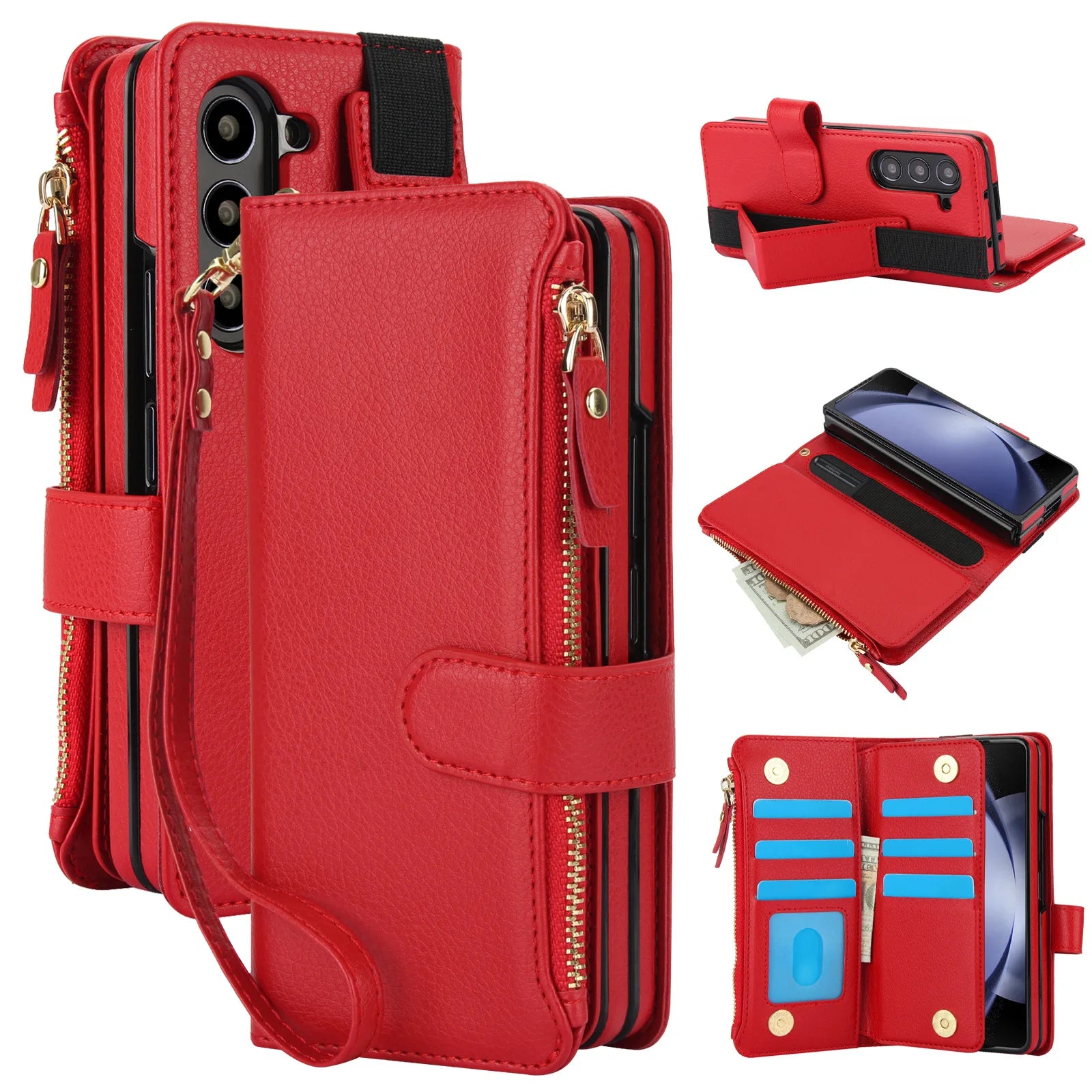 Stylish Crossbody Leather Phone Case for Samsung Galaxy Z Fold Series