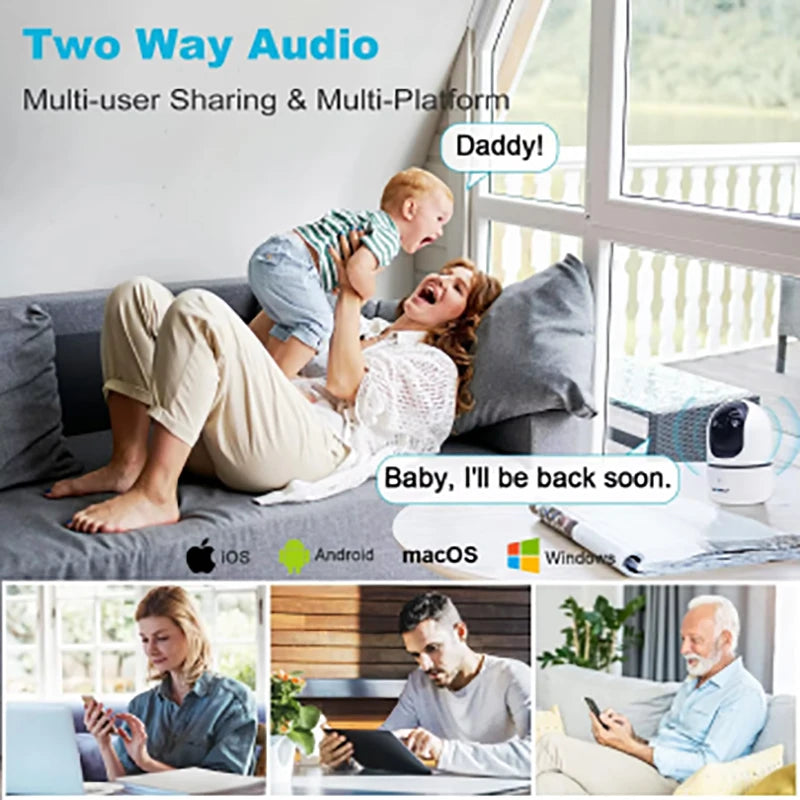 GENBOLT 2K Pet Camera - Smart Indoor Surveillance with Night Vision
