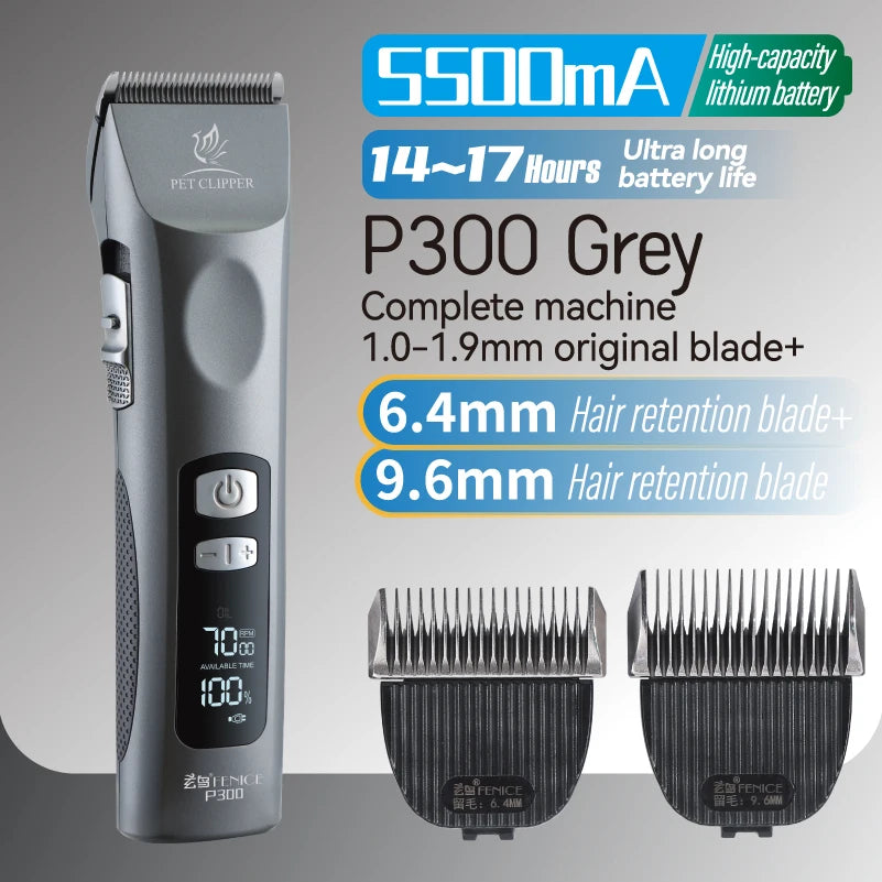 Fenice Cordless Rechargeable Pet Clipper - Professional Grooming Tool
