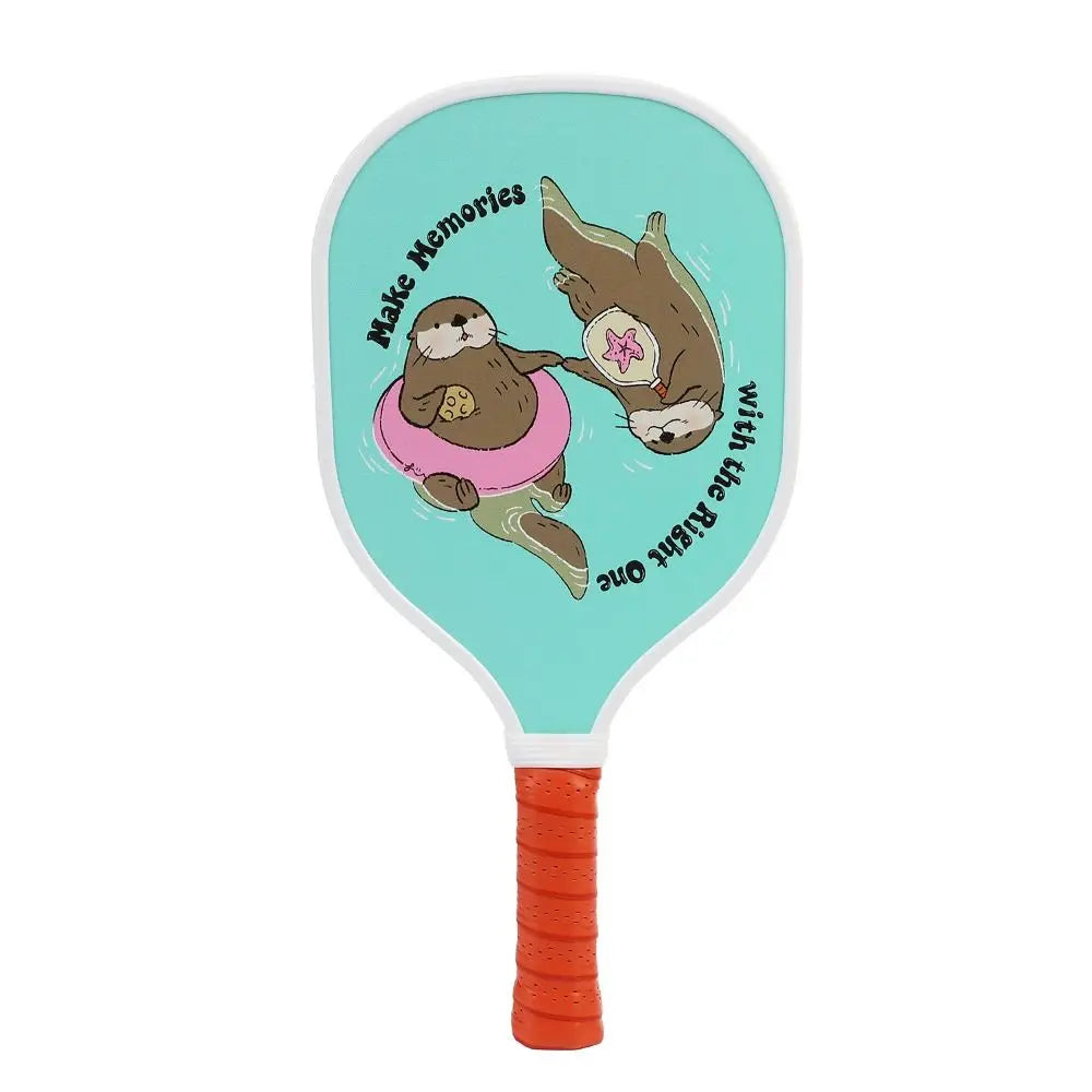 Colorful Wooden Pickleball Paddle - Lightweight, Non-Slip Design