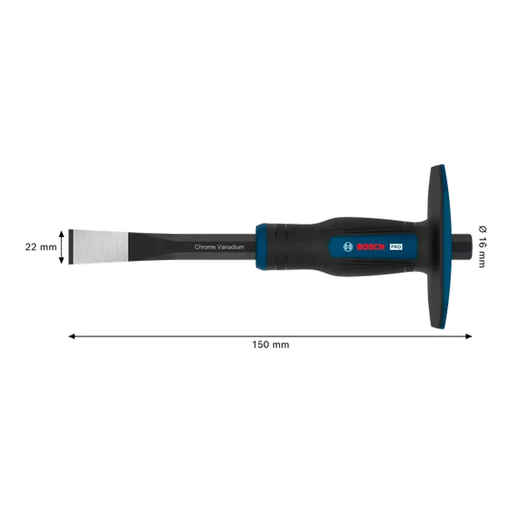 BOSCH PRO Masonry Flat Chisel - Durable Hand Tool for Precision Work