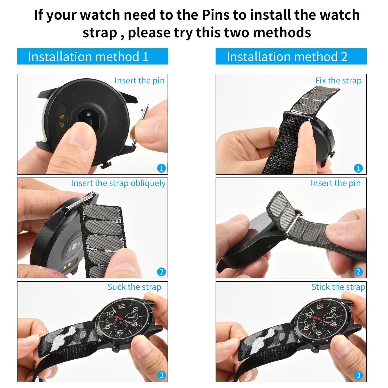 Durable Nylon Watch Band for Garmin Fenix 22mm & 26mm - Quick Release