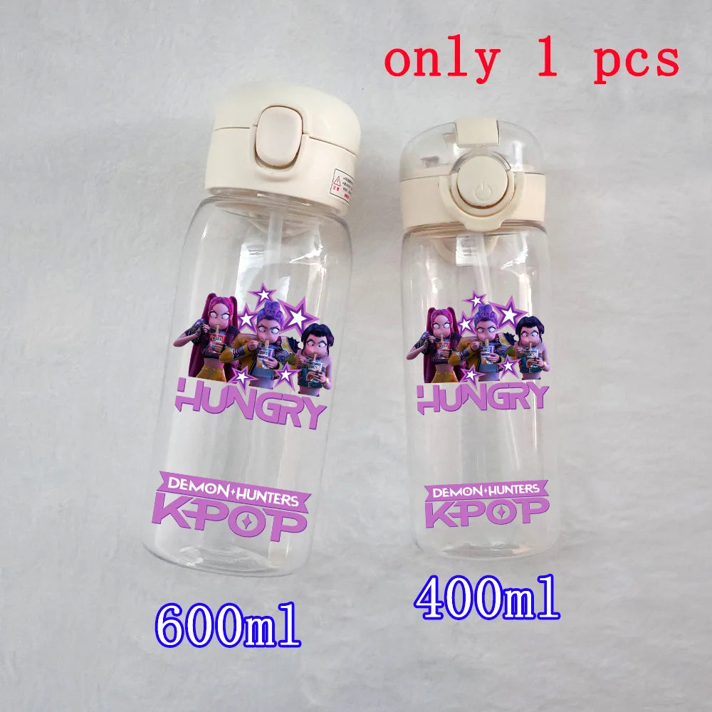 K-Pop Large Capacity Water Bottle - 400ML to 600ML for Fans