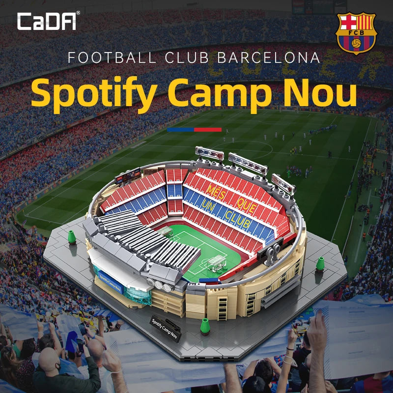 CaDA Camp Nou Building Block Set - 728 Pieces for Football Fans