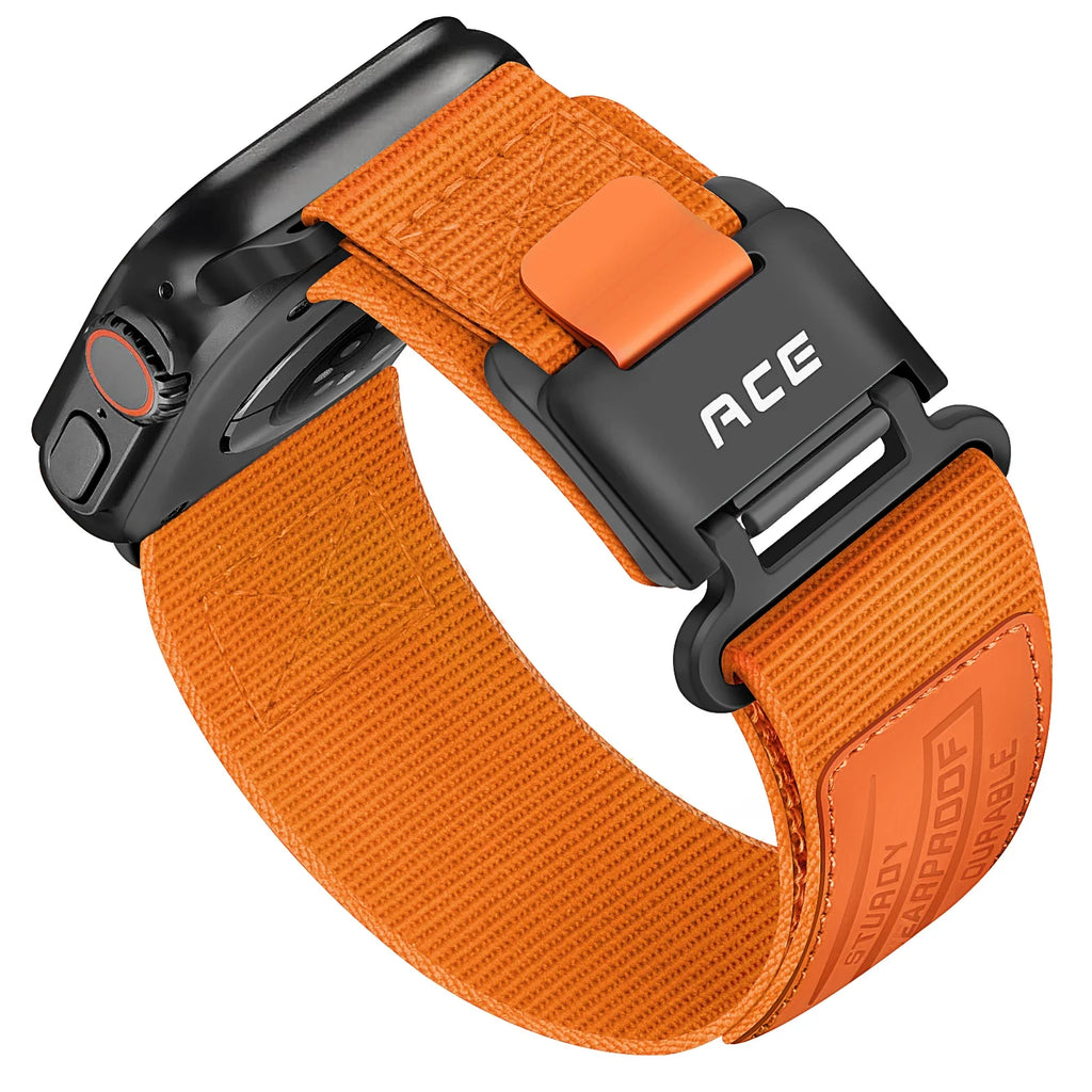 Magnetic Nylon Apple Watch Band - Fits 42mm to 49mm Models