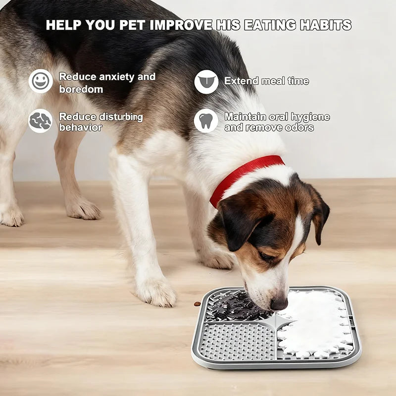 Silicone Pet Lick Mat - Anti-Choking Slow Feeder for Dogs & Cats