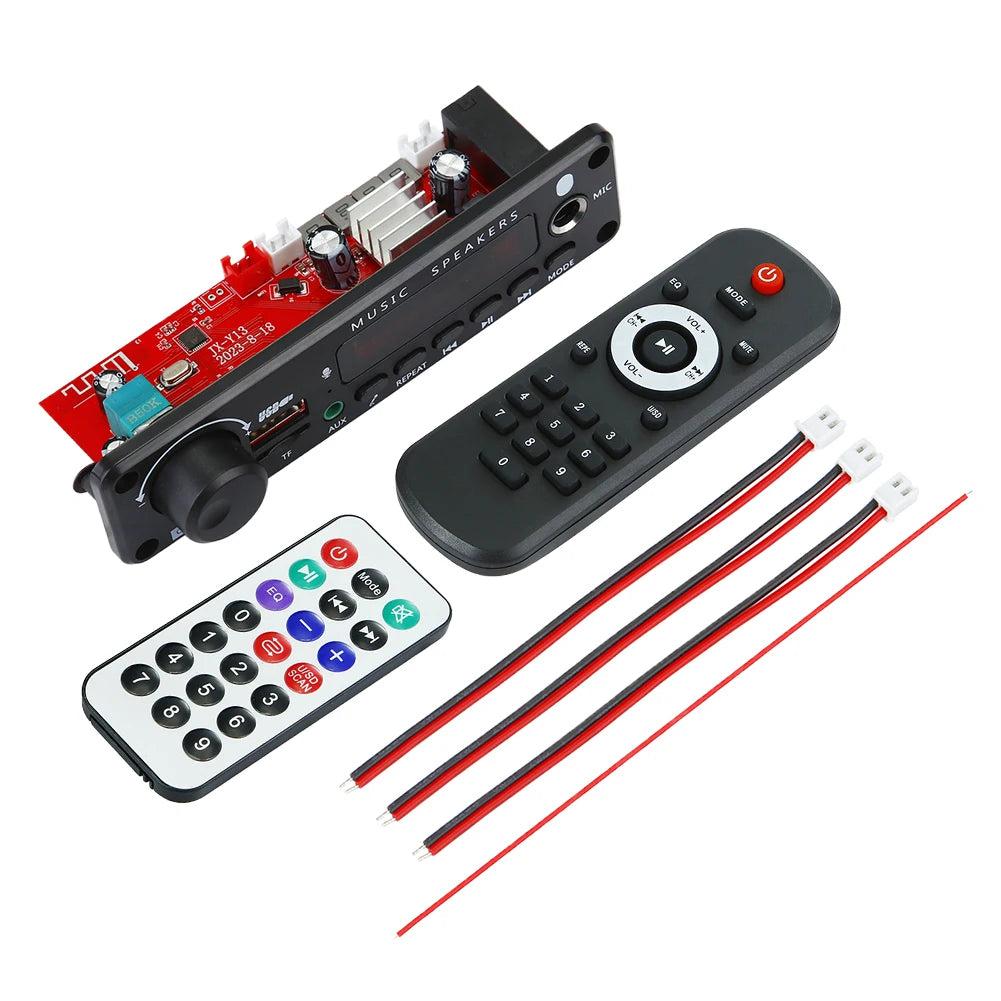 150W Bluetooth Car MP3 Player with Karaoke & Recording Features