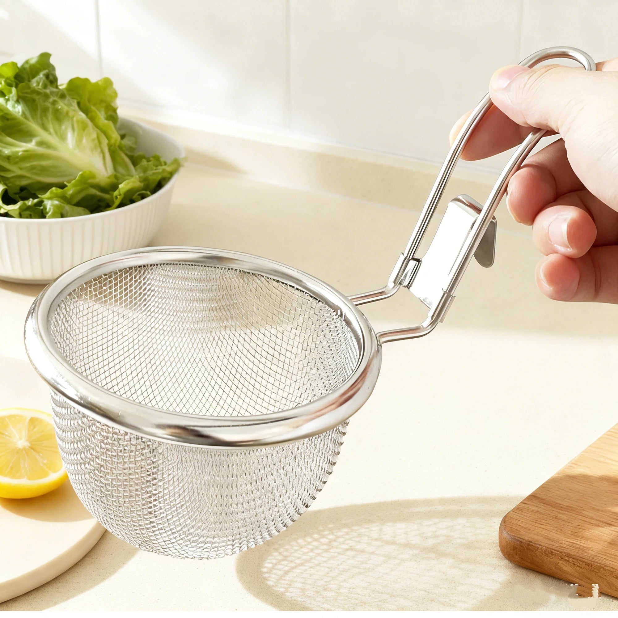 304 Stainless Steel Colander - Multi-functional Kitchen Strainer