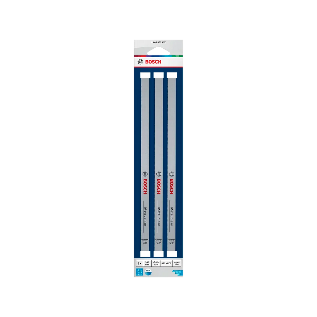 Bosch Metal Clean Hacksaw Blades (150mm & 300mm) - Durable Precision Cutting