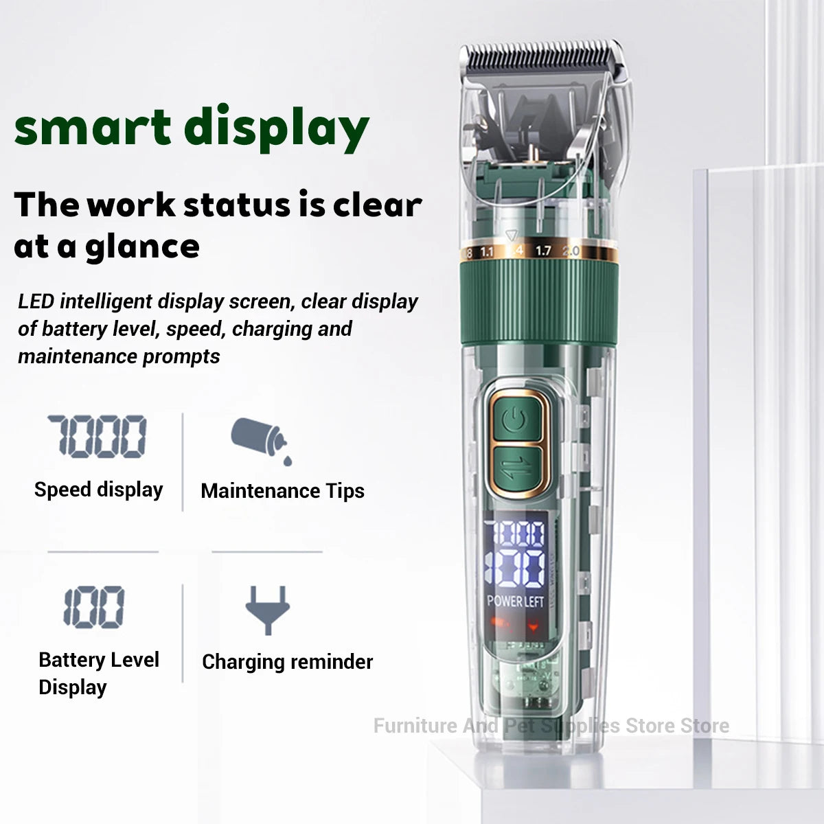 Professional Pet Grooming Clipper - USB Rechargeable & Silent
