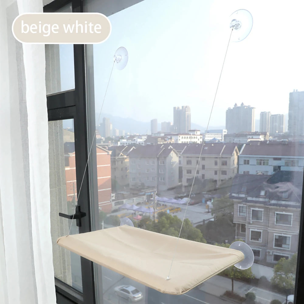 Cat Window Hammock - Washable Suction Shelf Bed for Feline Relaxation
