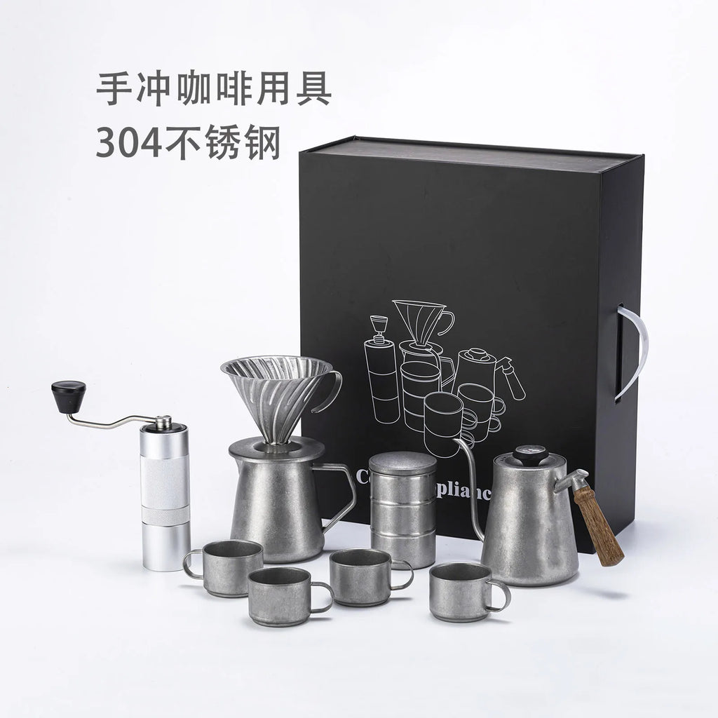 Exquisite Pour Over Coffee Tool Set - Perfect Gift Box!