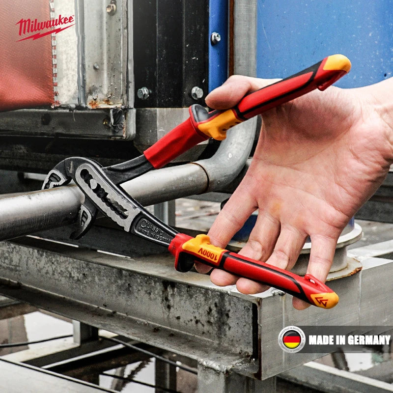 Milwaukee 10" VDE Insulated Water Pump Pliers - Industrial Grade Tools