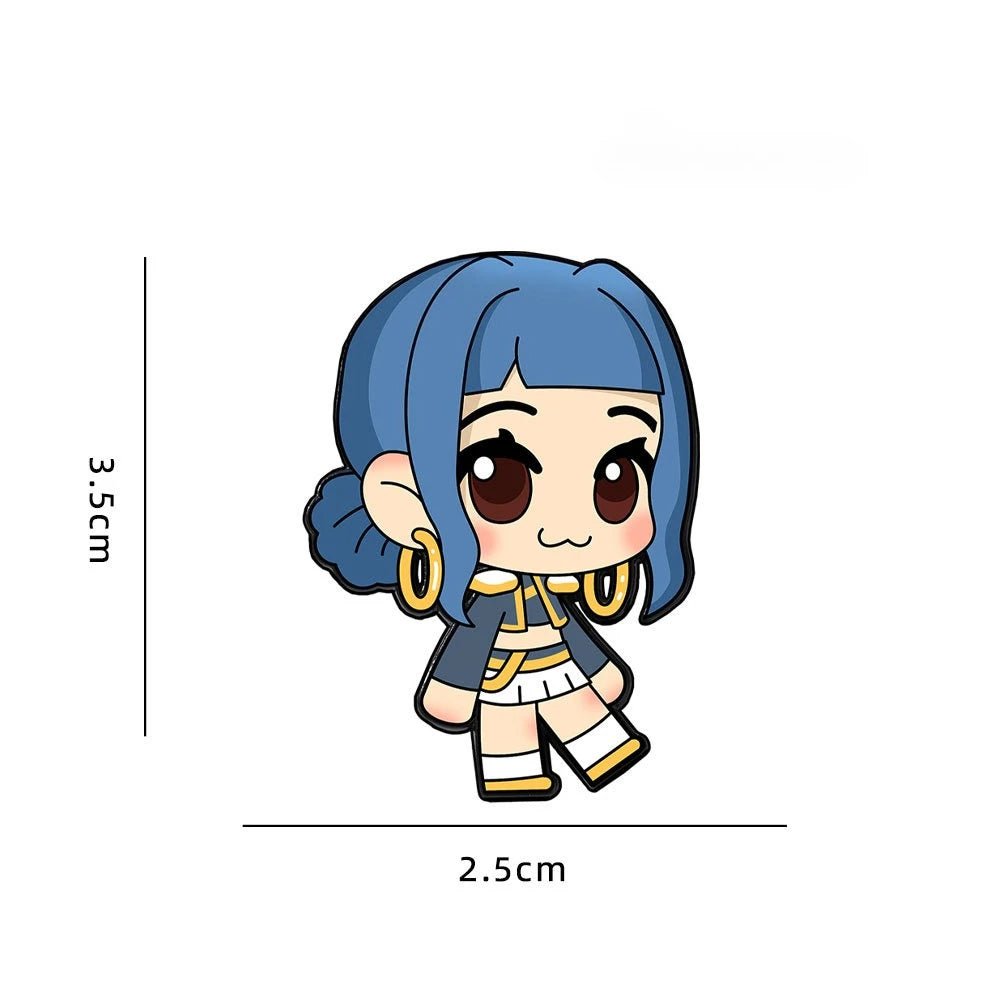 Kpop Cartoon Metal Brooches - Cute Accessory Pins for Fashion Lovers