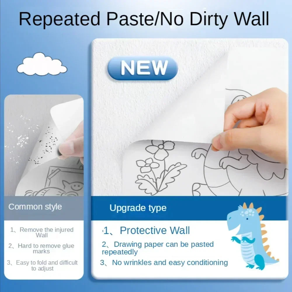 TBJOY Kids DIY Drawing Roll - Creative Coloring & Art Scroll