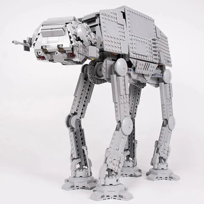 Building Blocks Space Model - DIY AT-AT Model with Figures for Kids (No Box)