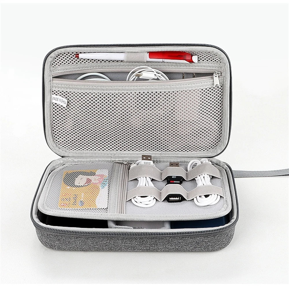 Portable Large Capacity Travel Electronics Organizer & Cable Storage Bag
