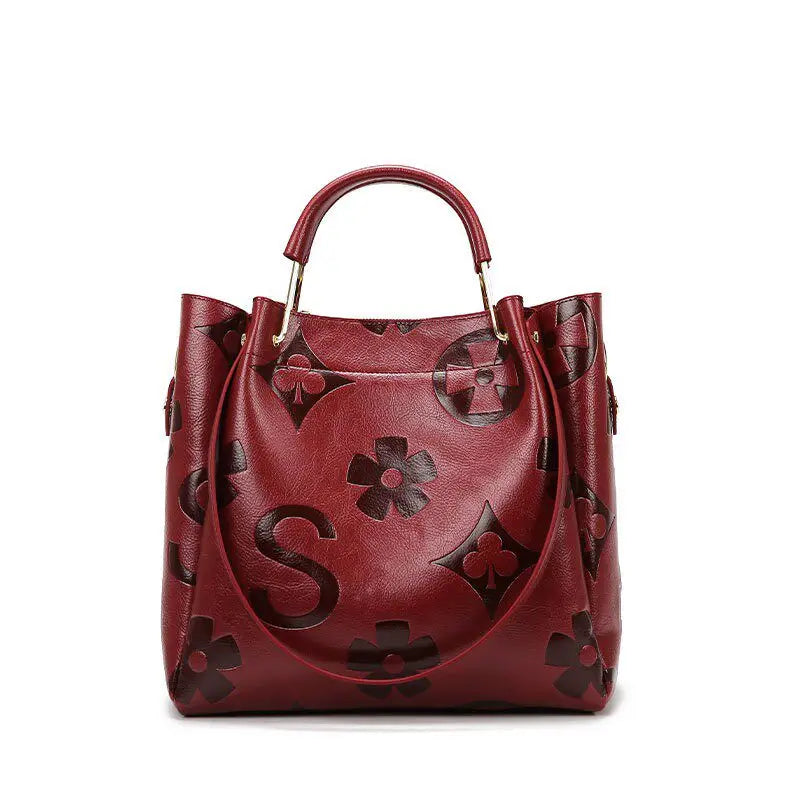 Trendy Large Capacity Crossbody Bucket Handbag for Women