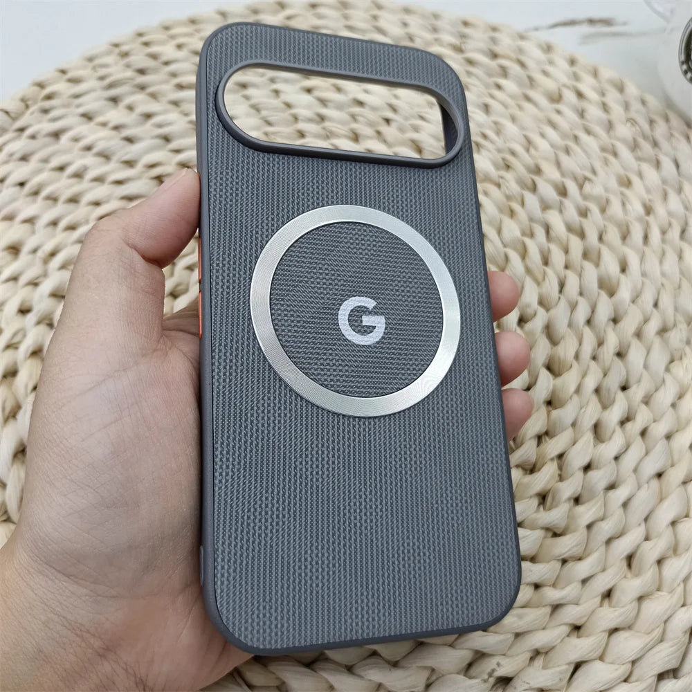 Grid Pattern Magnetic Case for Google Pixel 9/10 - Durable & Wireless
