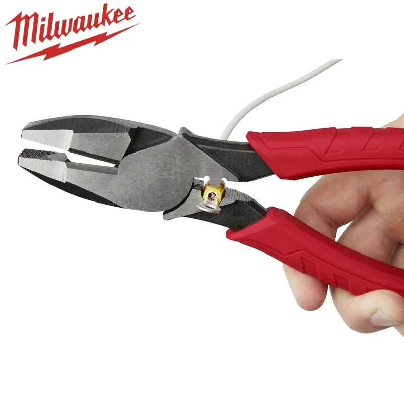 Milwaukee 9-Inch High-Leverage Lineman's Pliers with Comfort Grip