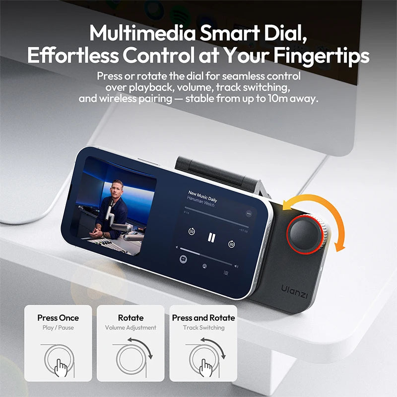Ulanzi CW15 Wireless Qi2 15W Fast Charging Stand with Magnetic Snap