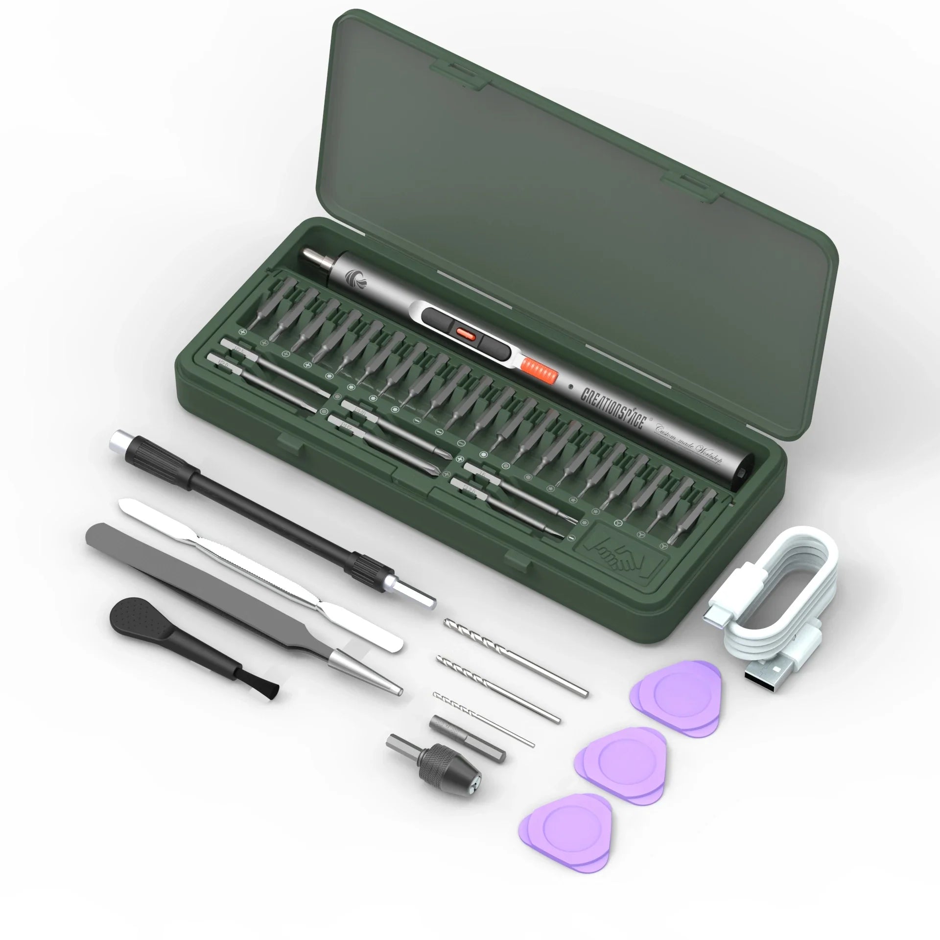 CreationSpace Precision Electric Screwdriver Set - Versatile & Efficient