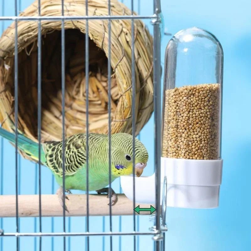 Automatic Hanging Bird Feeder & Water Dispenser - Easy Access